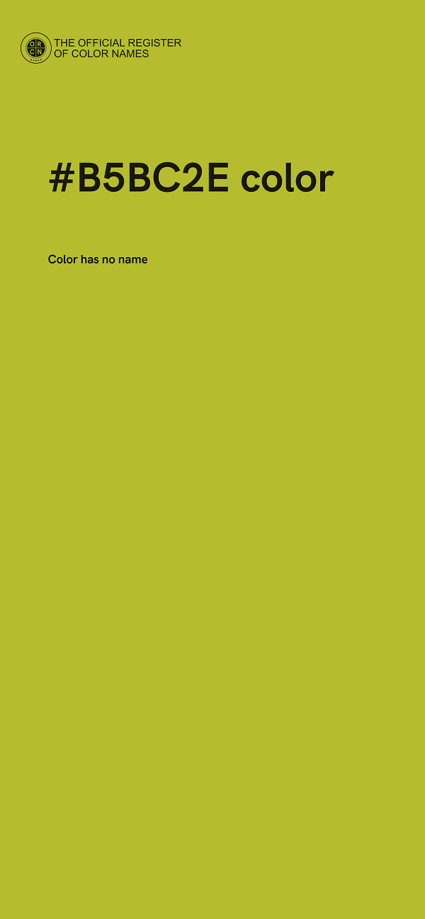 #B5BC2E color image