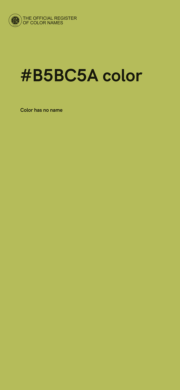 #B5BC5A color image