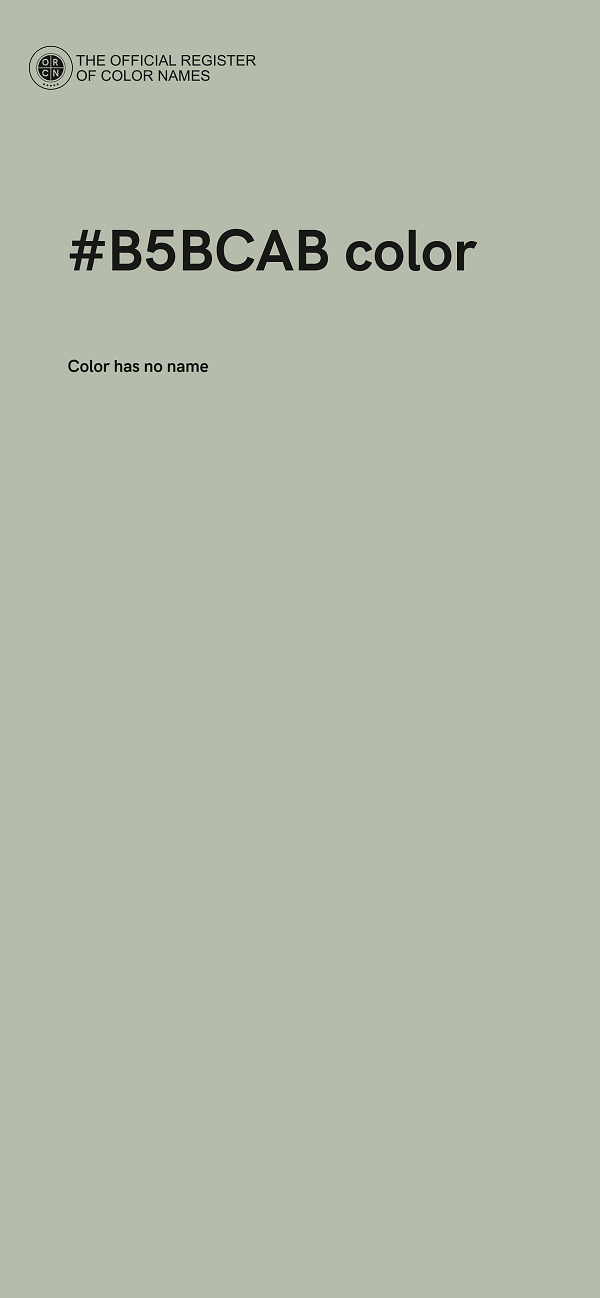 #B5BCAB color image