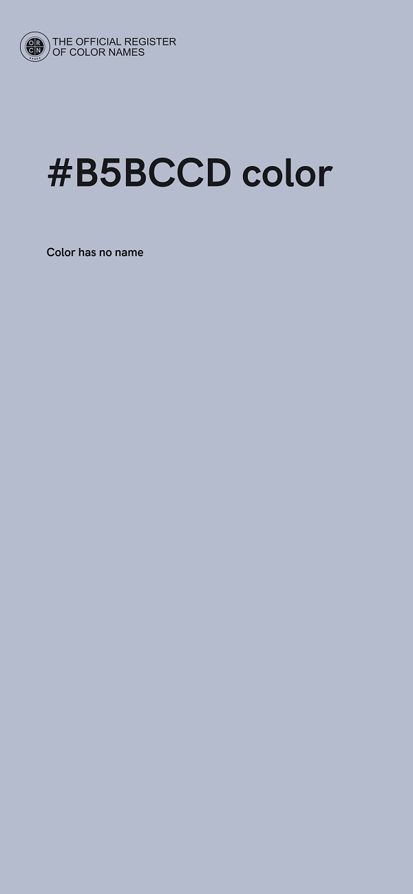 #B5BCCD color image