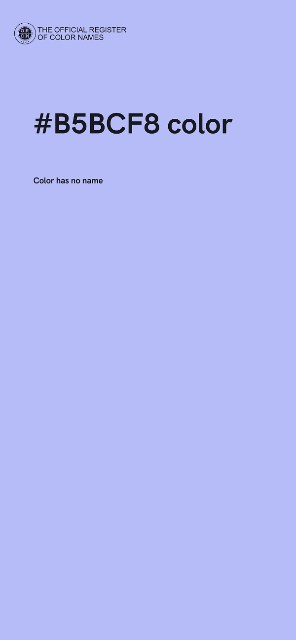 #B5BCF8 color image