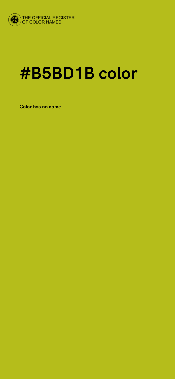 #B5BD1B color image