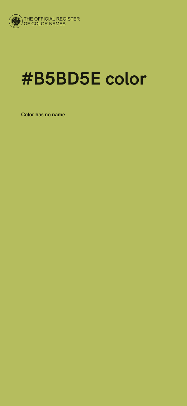 #B5BD5E color image