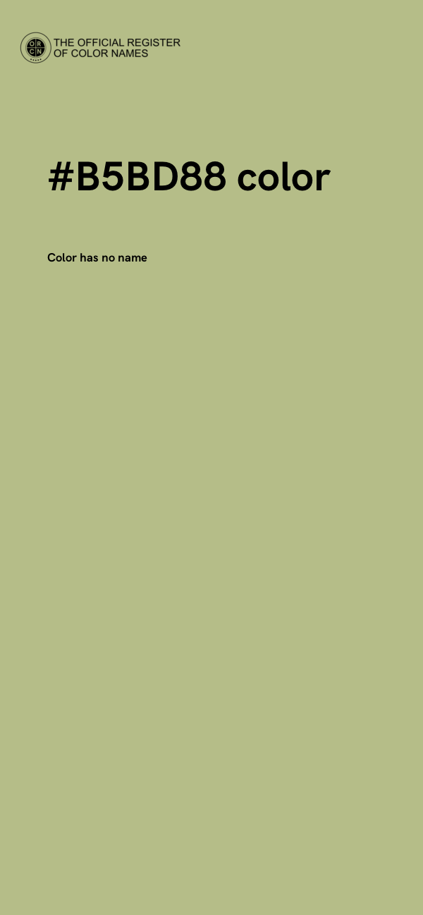 #B5BD88 color image