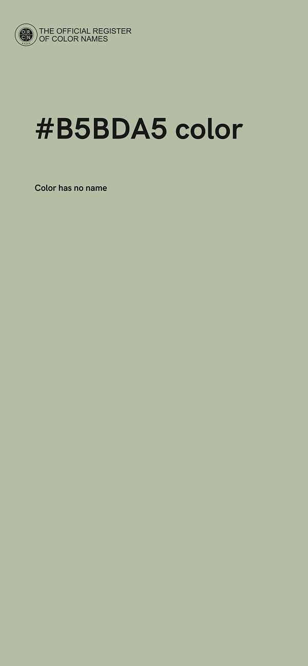 #B5BDA5 color image