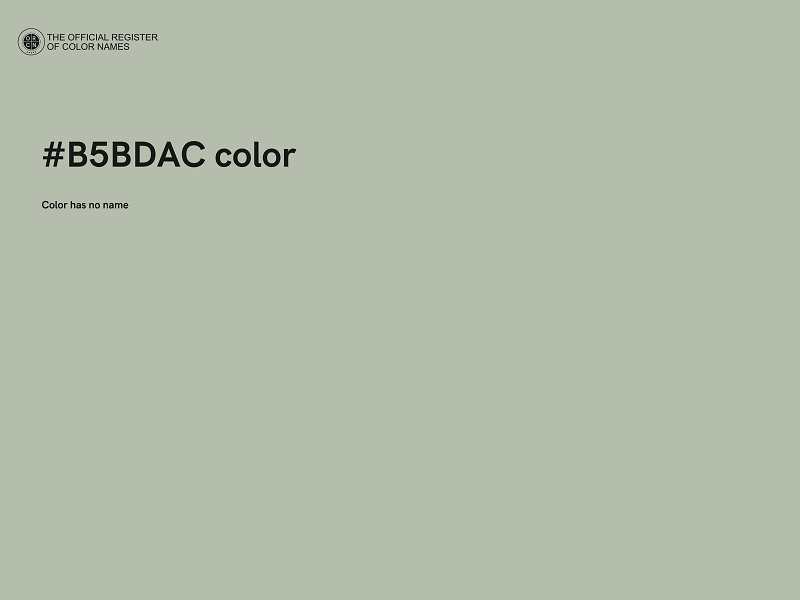 #B5BDAC color image