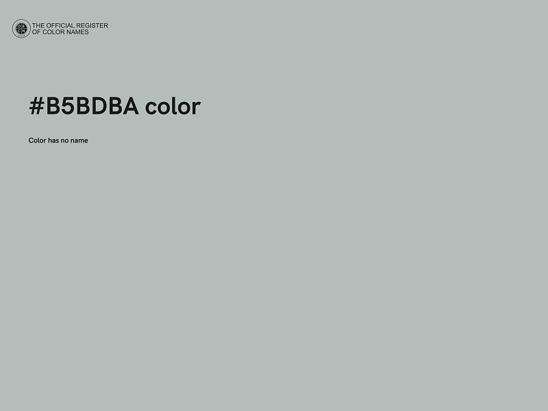 #B5BDBA color image