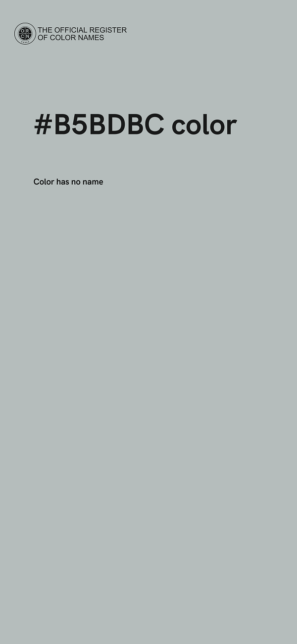 #B5BDBC color image