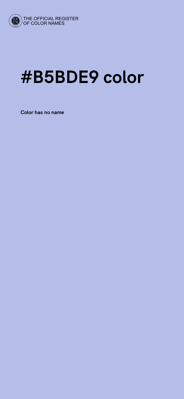 #B5BDE9 color image