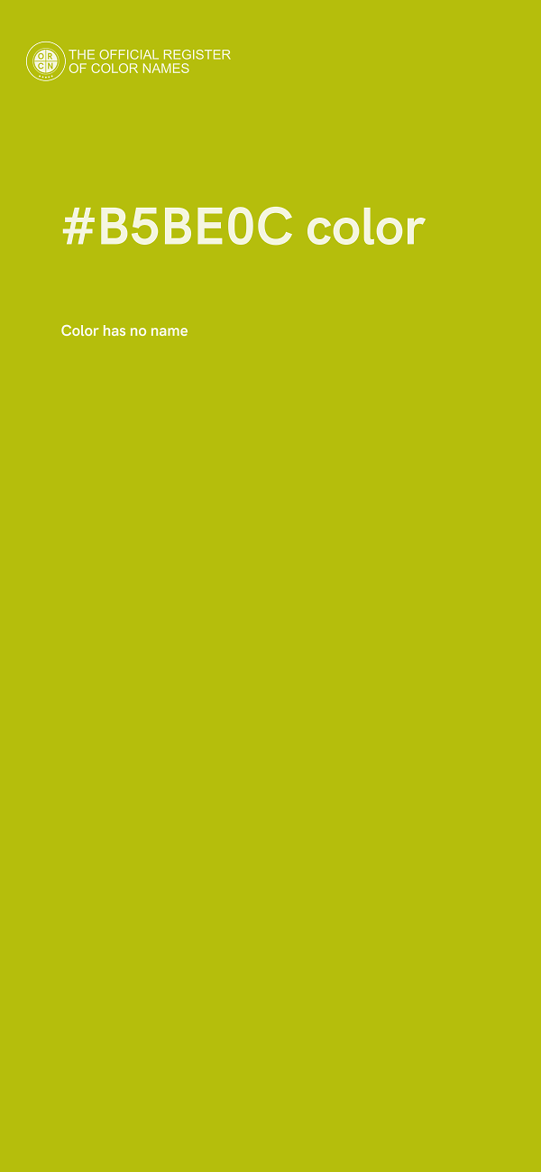 #B5BE0C color image