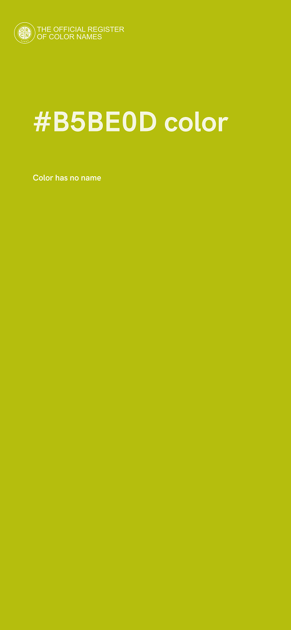 #B5BE0D color image