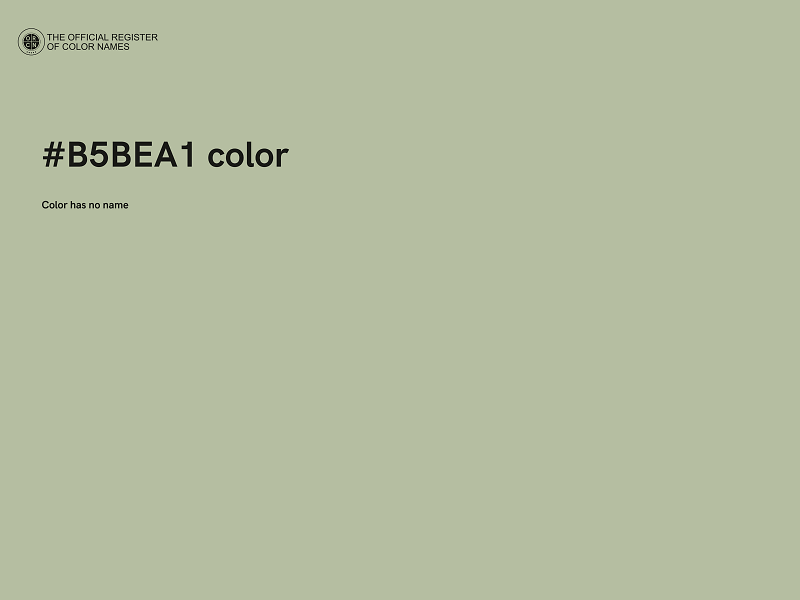 #B5BEA1 color image