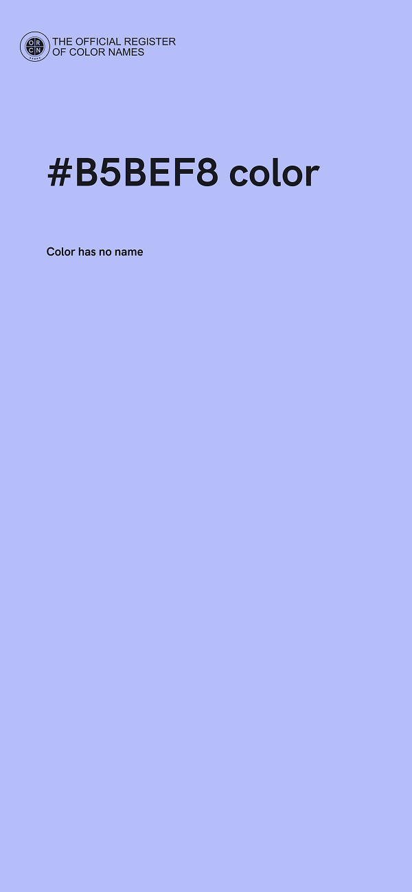 #B5BEF8 color image