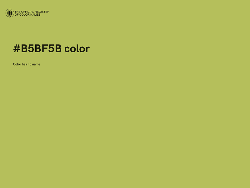 #B5BF5B color image