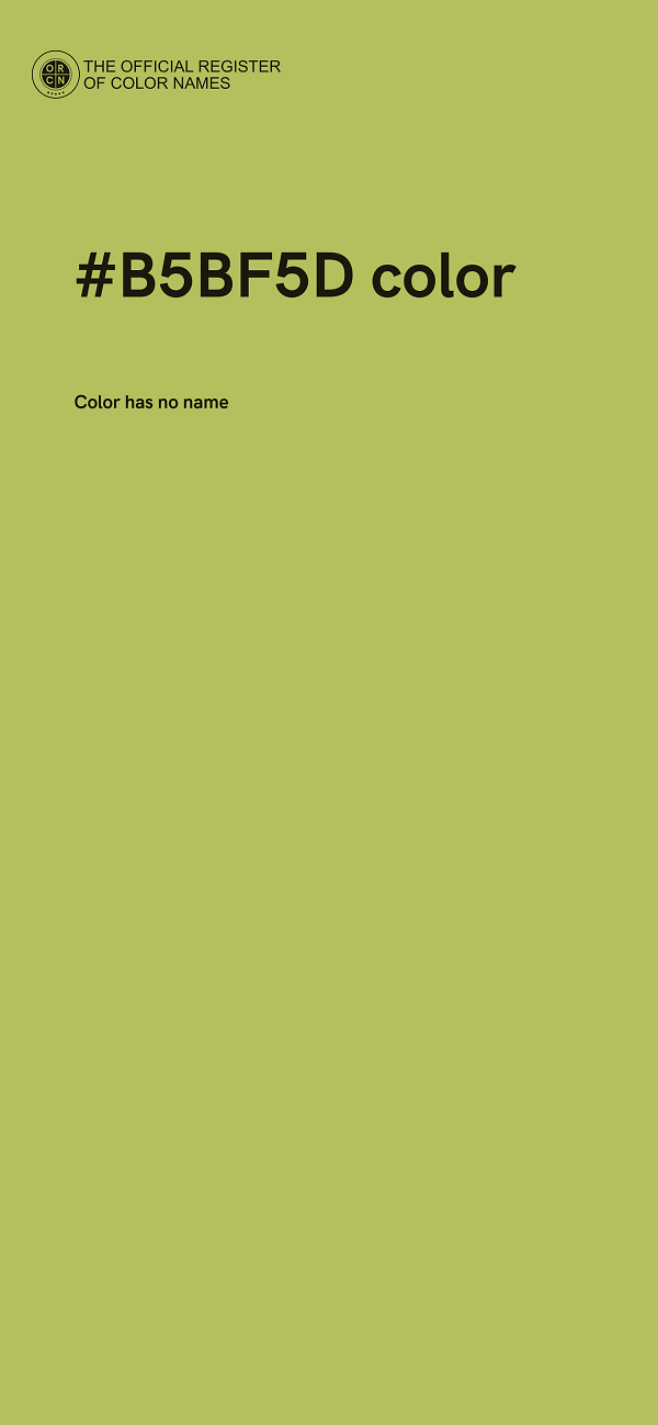 #B5BF5D color image
