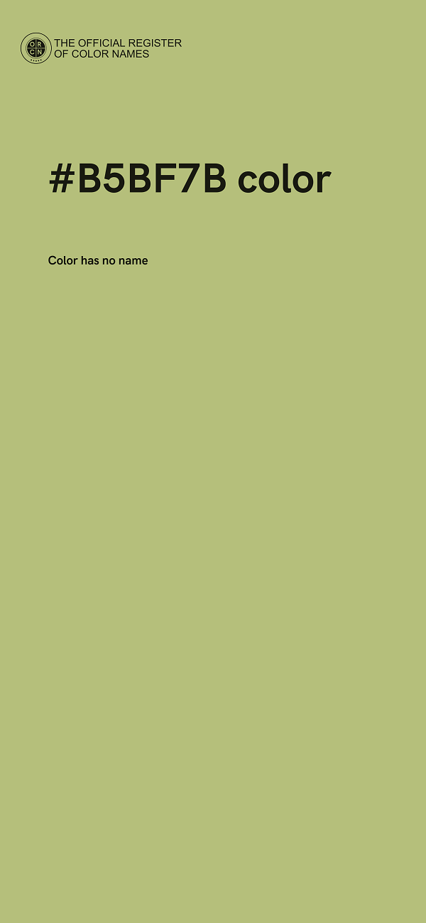 #B5BF7B color image