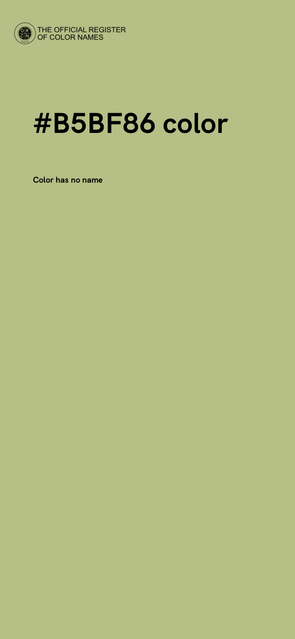 #B5BF86 color image