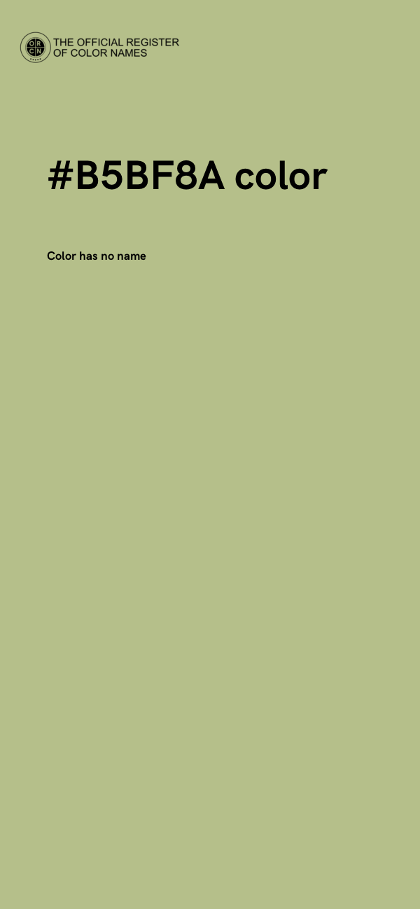 #B5BF8A color image