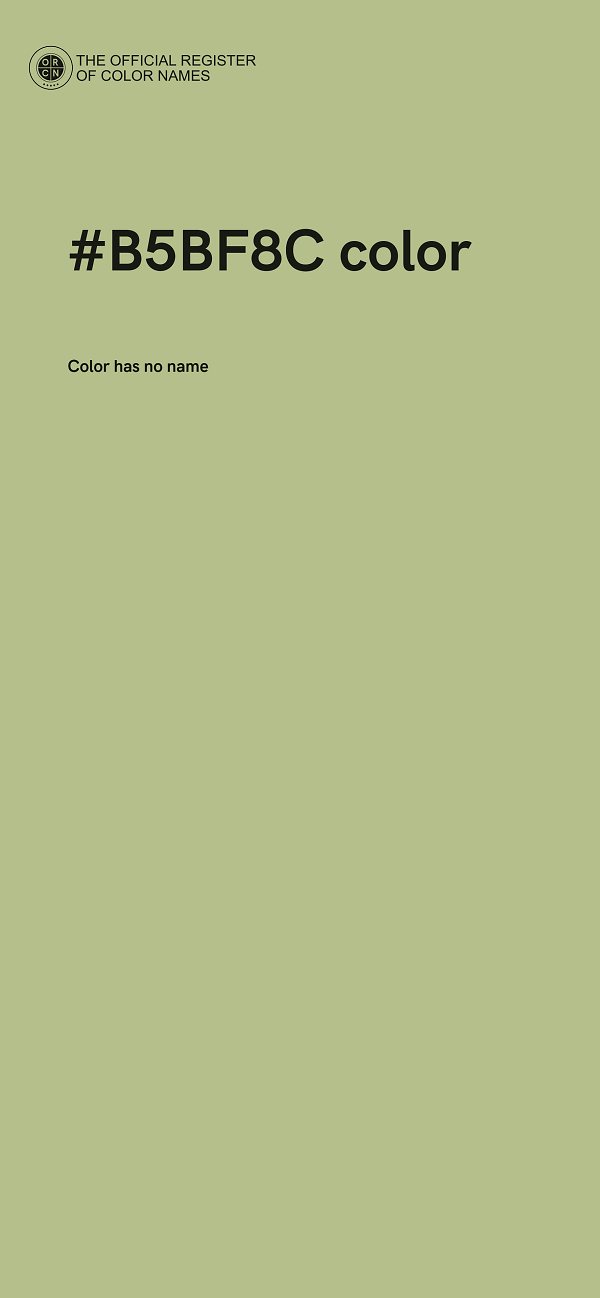 #B5BF8C color image