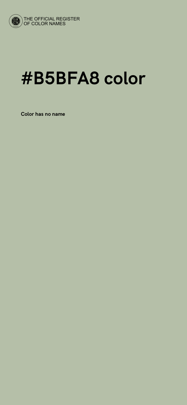 #B5BFA8 color image