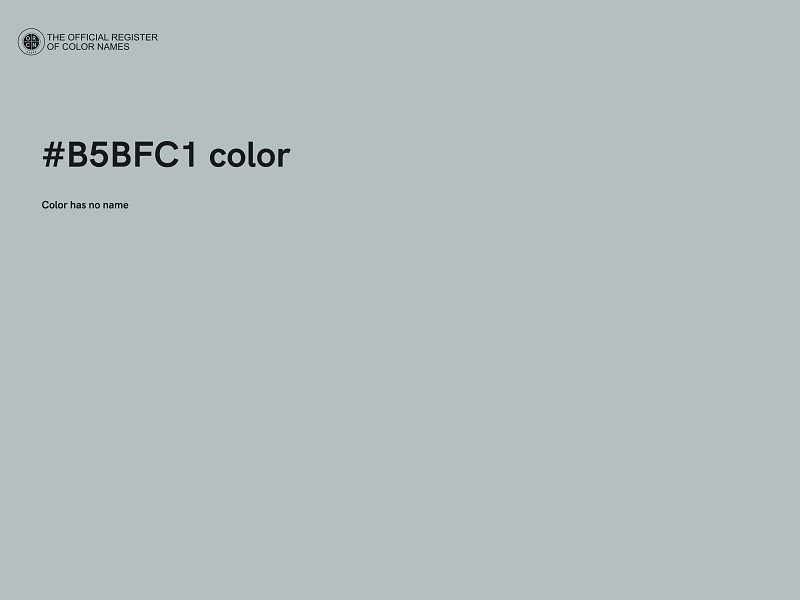 #B5BFC1 color image