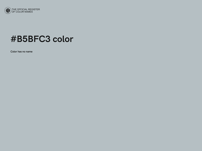 #B5BFC3 color image