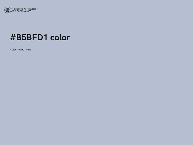 #B5BFD1 color image
