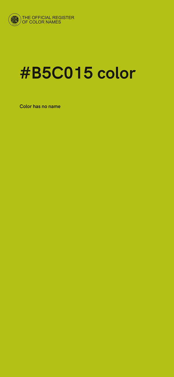 #B5C015 color image