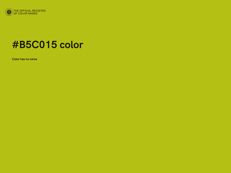 #B5C015 color image