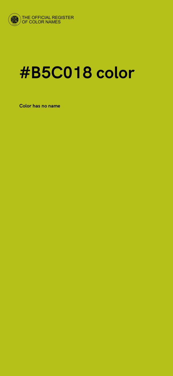 #B5C018 color image
