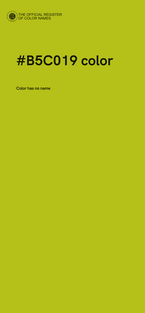#B5C019 color image