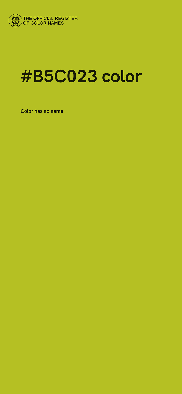#B5C023 color image