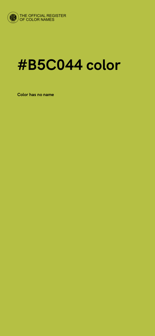 #B5C044 color image