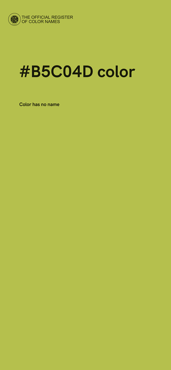 #B5C04D color image