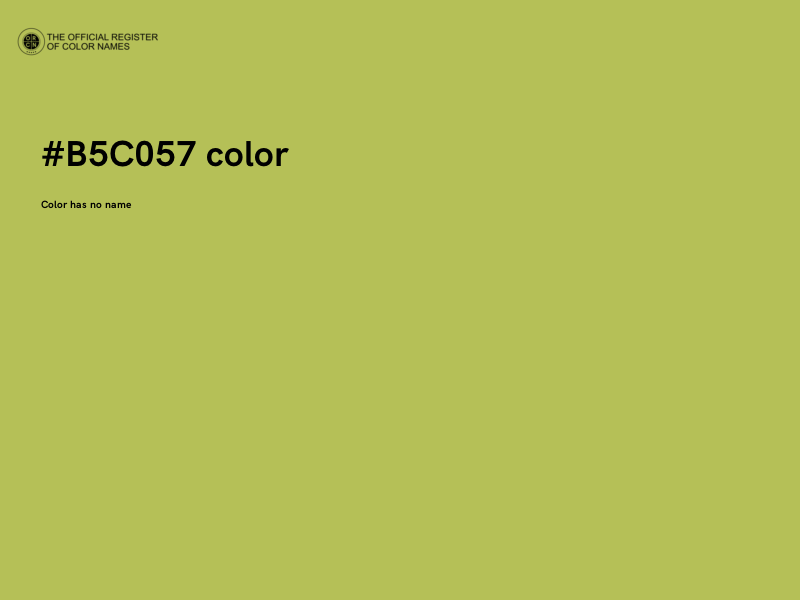 #B5C057 color image