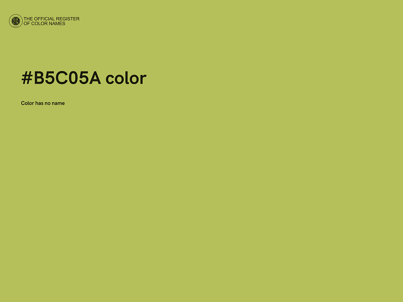 #B5C05A color image