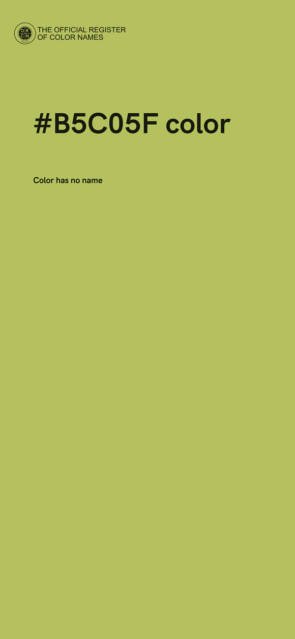 #B5C05F color image