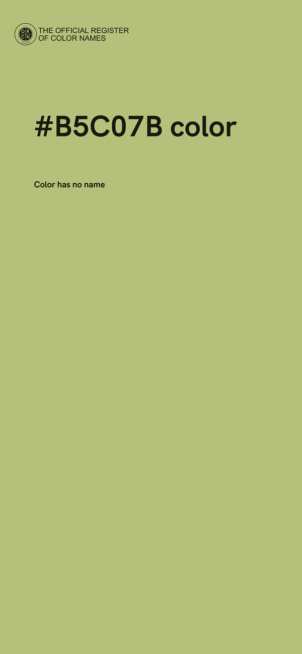 #B5C07B color image