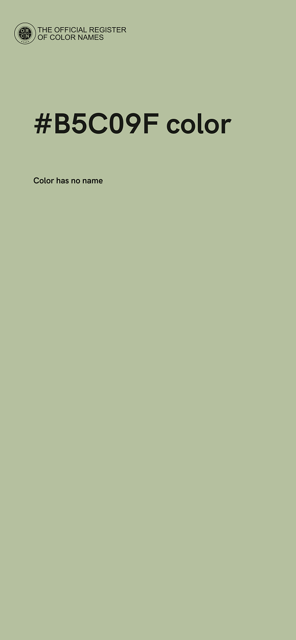#B5C09F color image