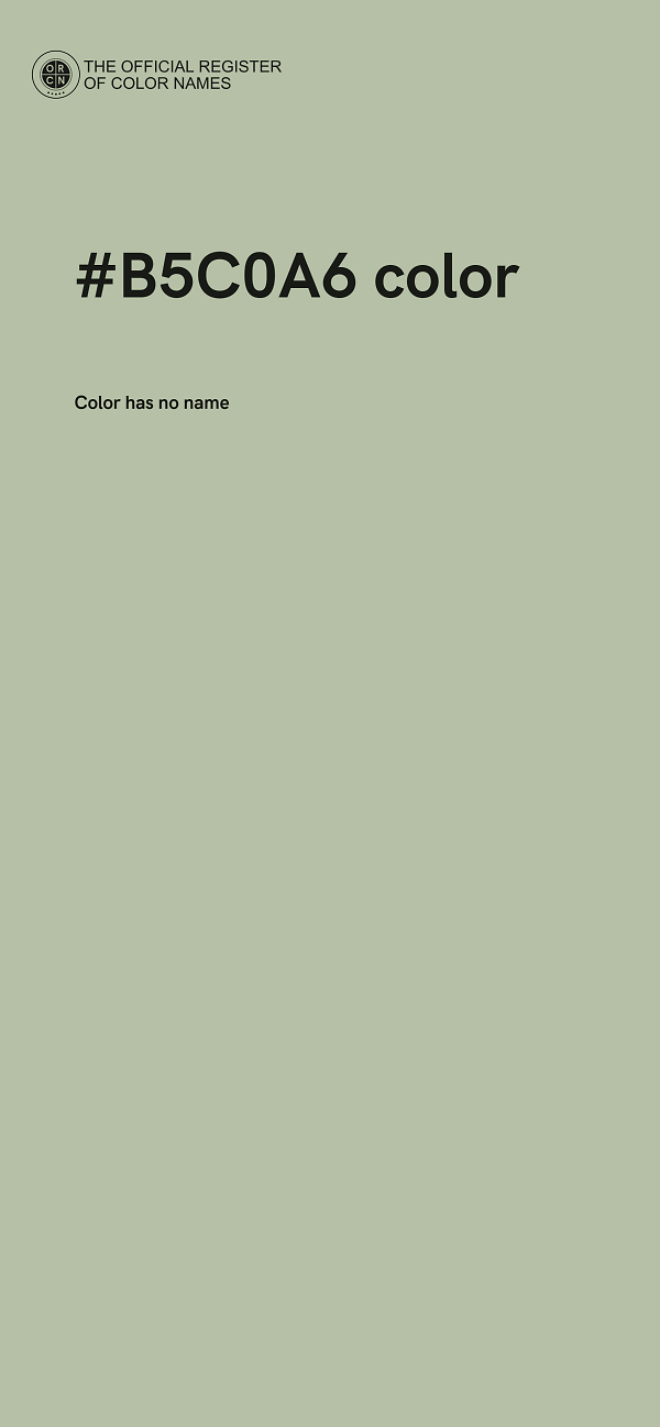 #B5C0A6 color image