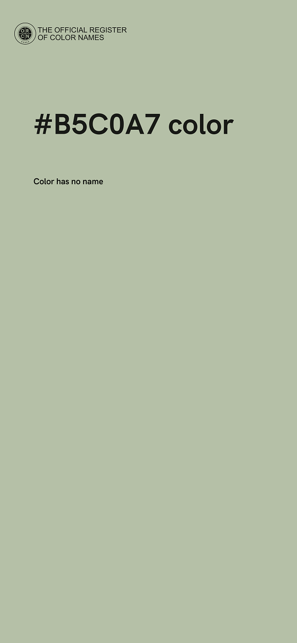 #B5C0A7 color image