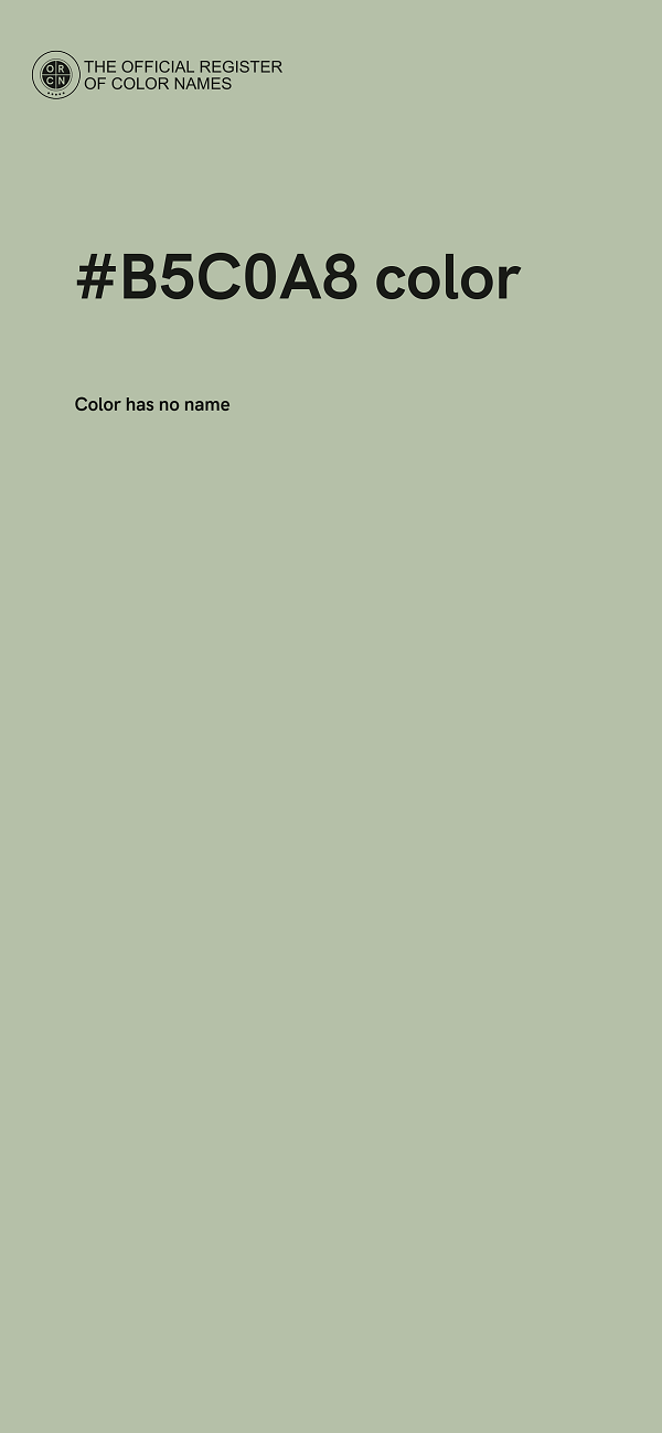 #B5C0A8 color image