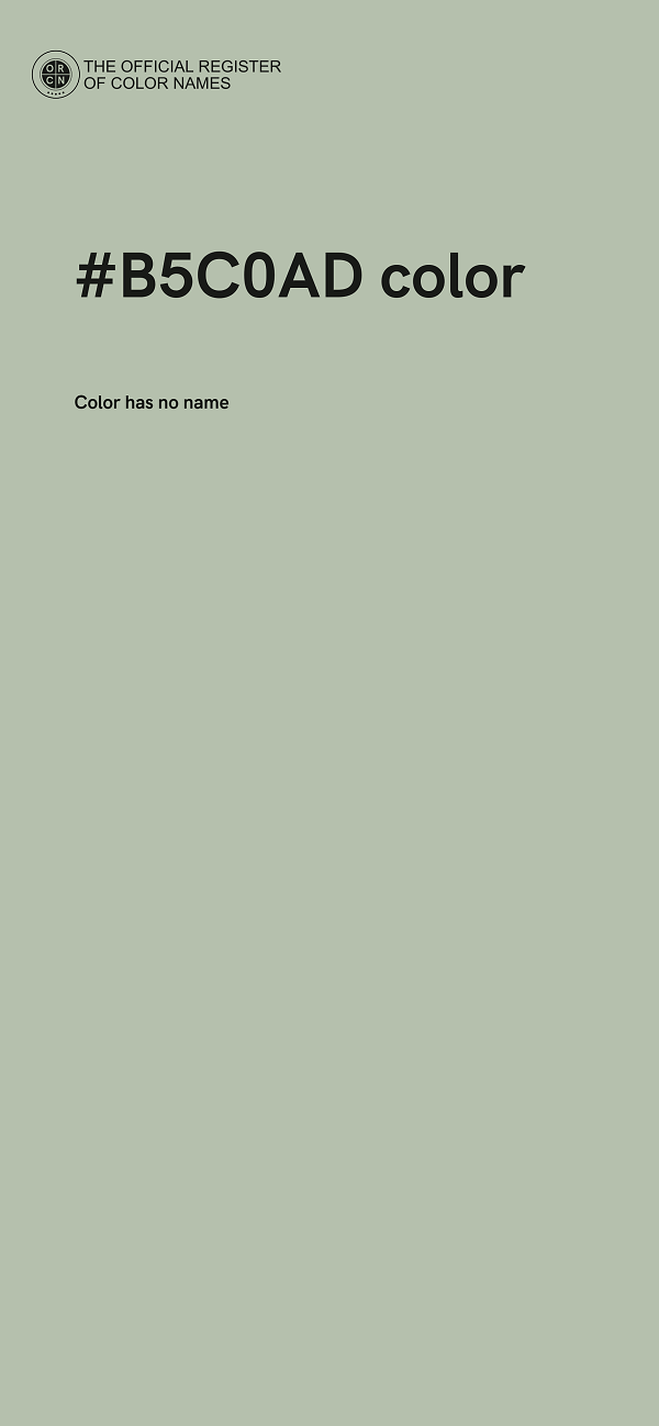 #B5C0AD color image