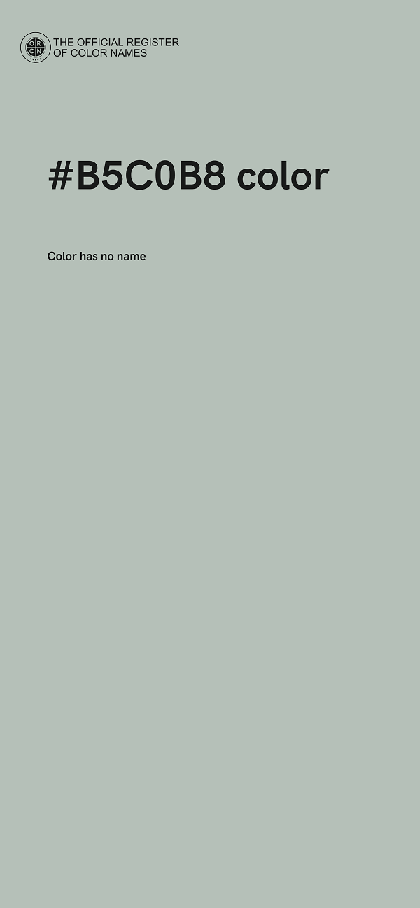 #B5C0B8 color image