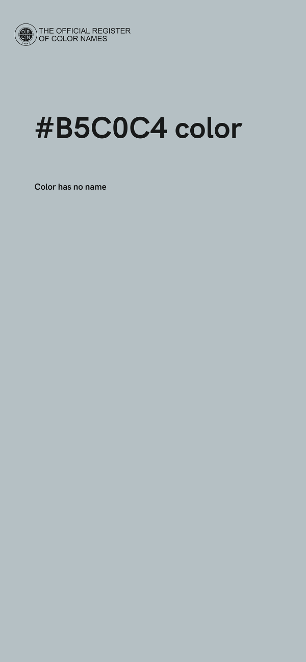 #B5C0C4 color image