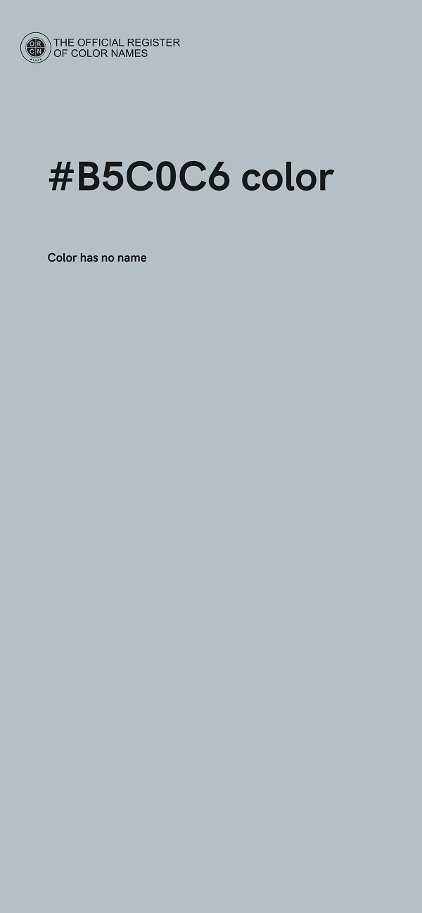 #B5C0C6 color image