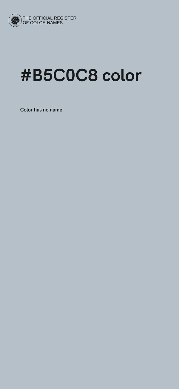 #B5C0C8 color image