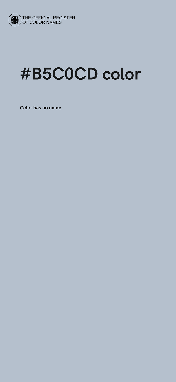 #B5C0CD color image