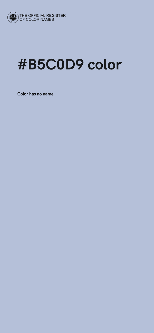 #B5C0D9 color image