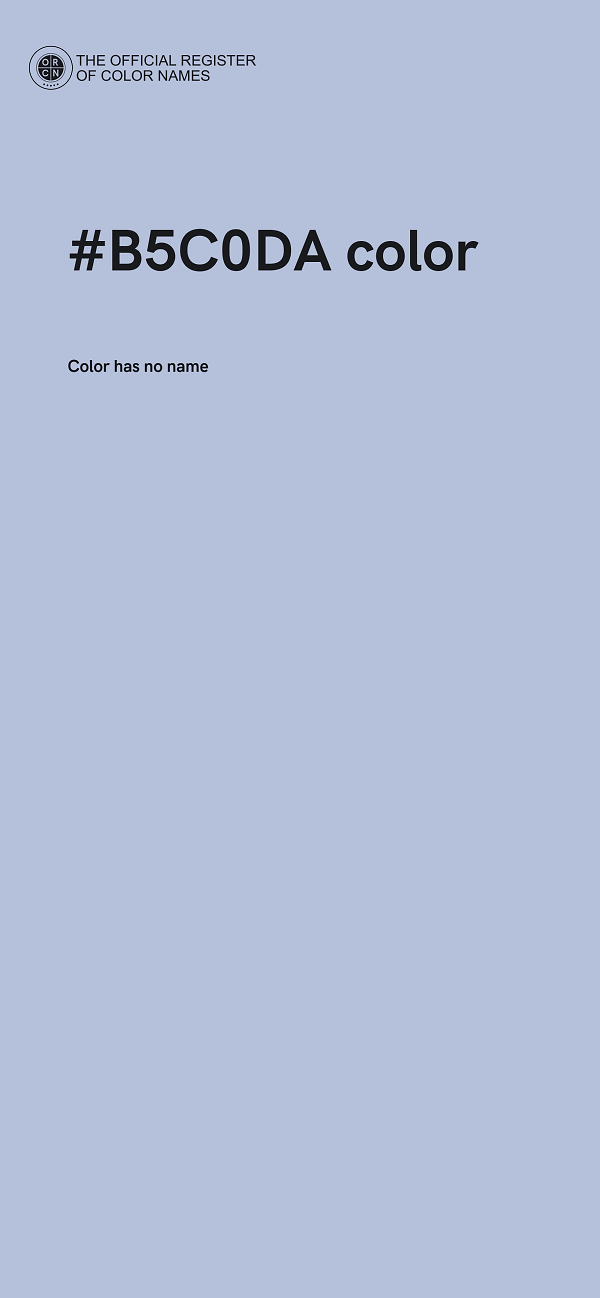 #B5C0DA color image